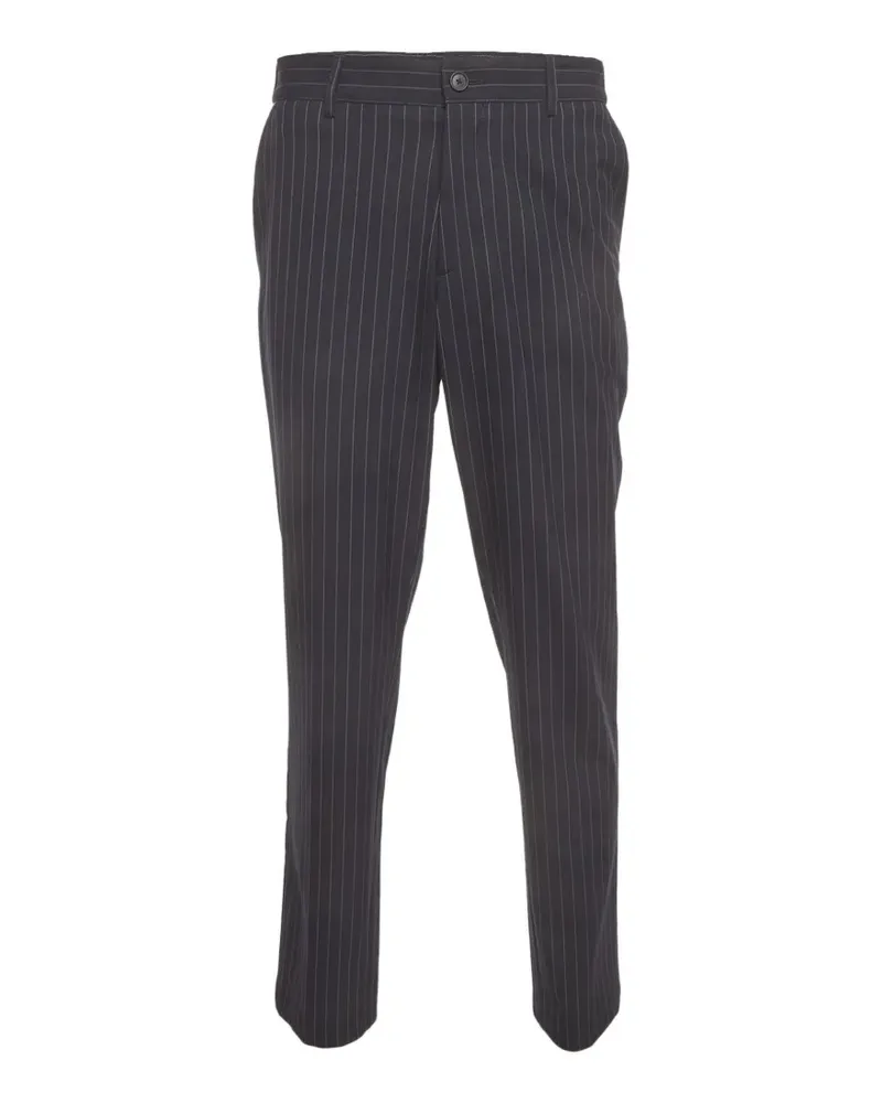 HUGO BOSS pinstriped slim-fit trousers - Blau Blau
