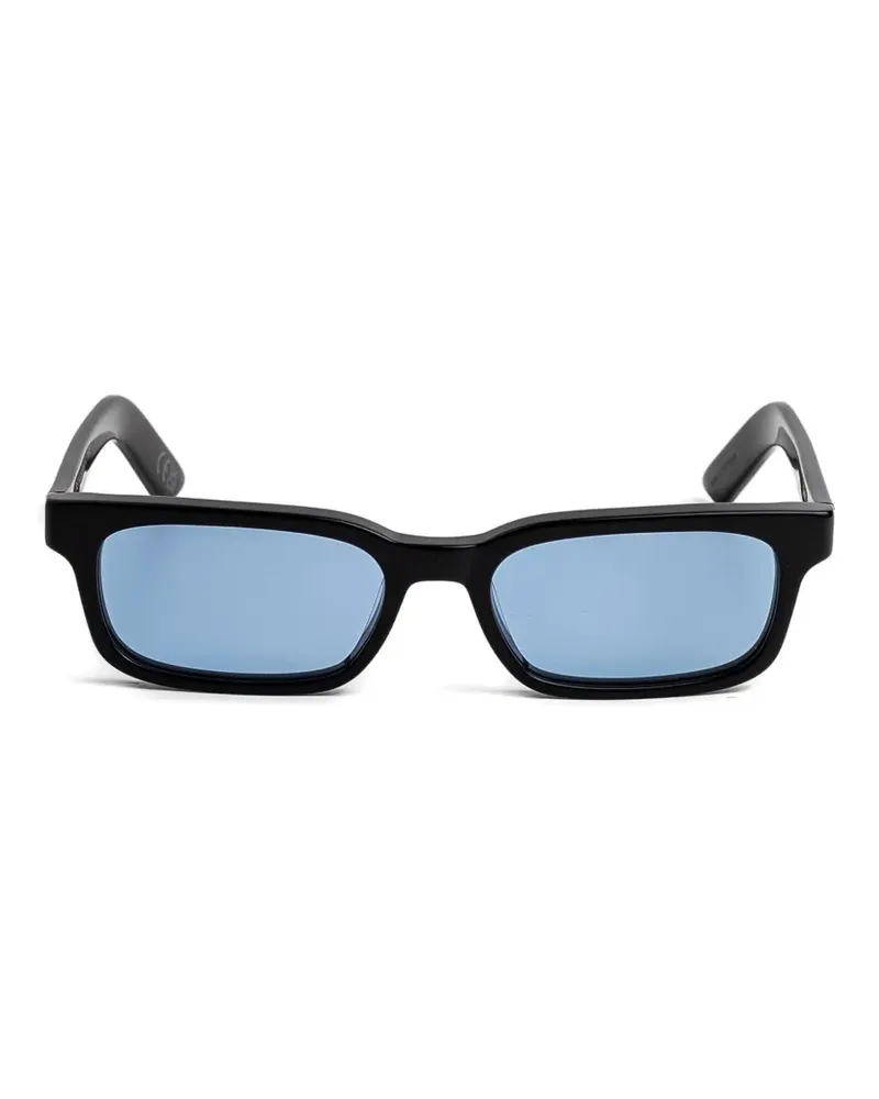 RETROSUPERFUTURE Gesto Azure Sonnenbrille mit eckigem Gestell - Schwarz Schwarz