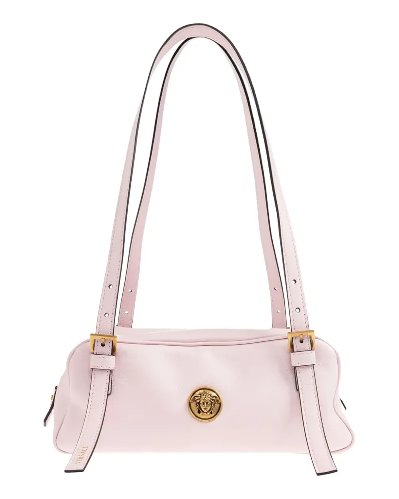 Versace Emblème leather shoulder bag - Rosa Rosa