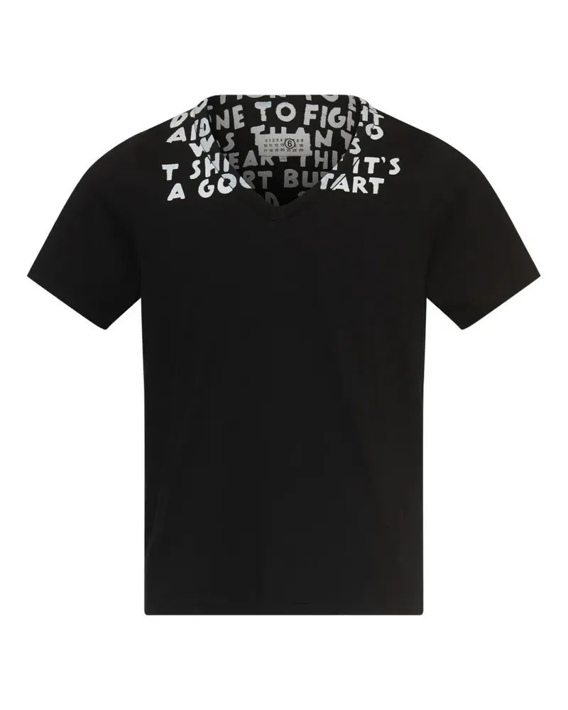 Maison Margiela SIDA-print T-shirt - Schwarz Schwarz