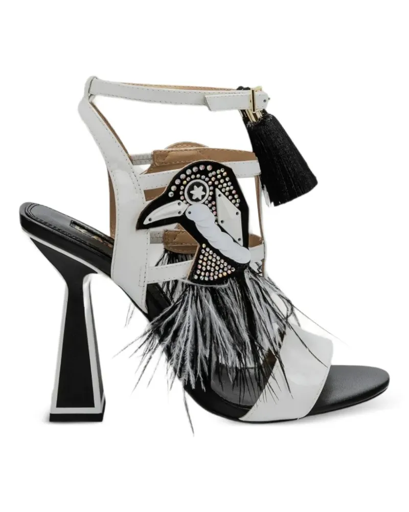 Kat Maconie Sandalen mit Vogelverzierung - Weiß Weiß