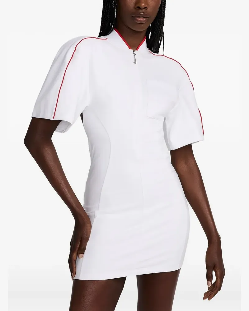 Nike x Jacquemus Rückenfreies Minikleid mit Reißverschluss - Weiß Weiß