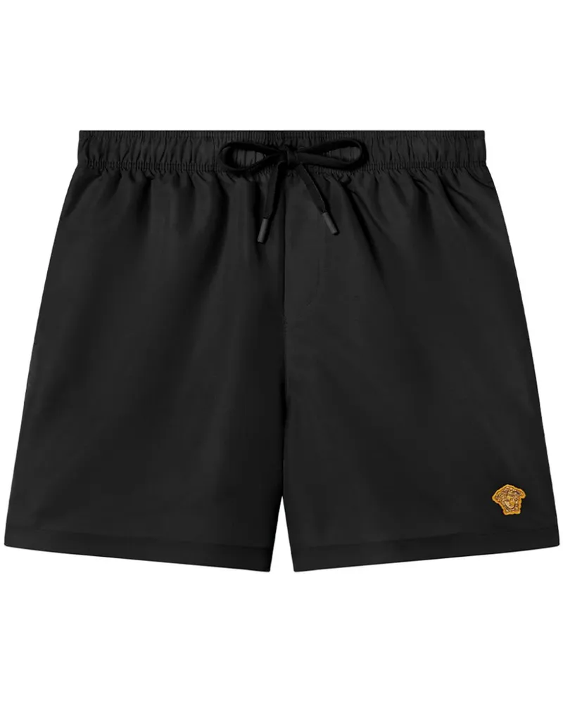 Versace Badeshorts mit Medusa-Stickerei - Schwarz Schwarz