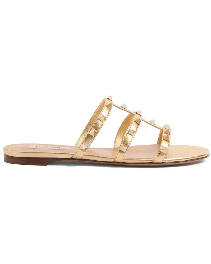 Valentino Garavani Rockstud Sandalen - Gold Gold