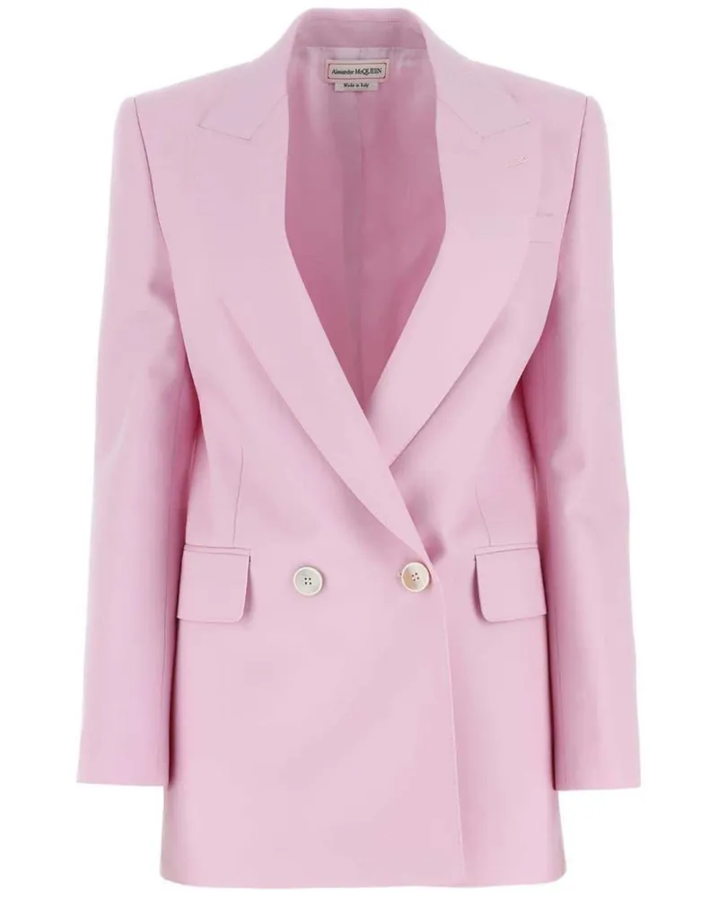 Alexander McQueen Doppelreihiges Sakko - Rosa Rosa