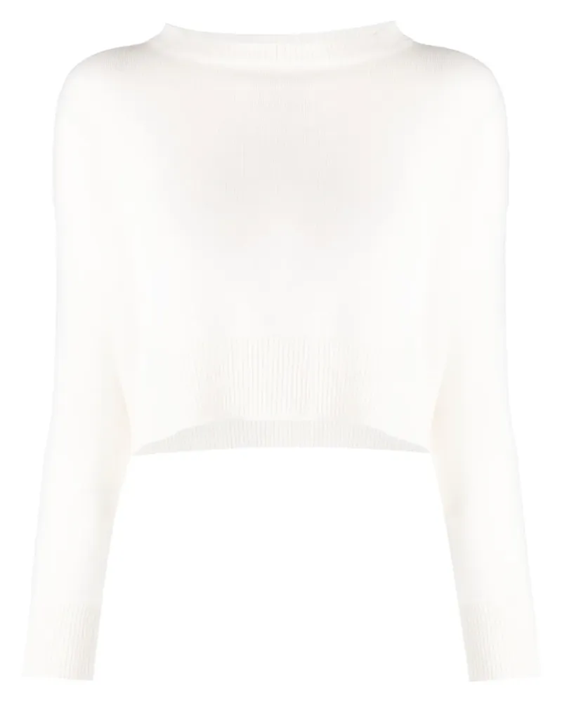 Teddy Cashmere Genova Cropped-Pullover aus Kaschmir - Weiß Weiß