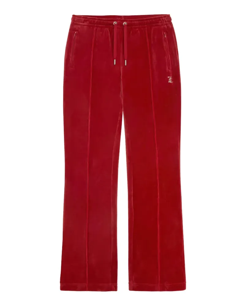Juicy Couture Velours-Jogginghose mit Diamanté - Rot Rot