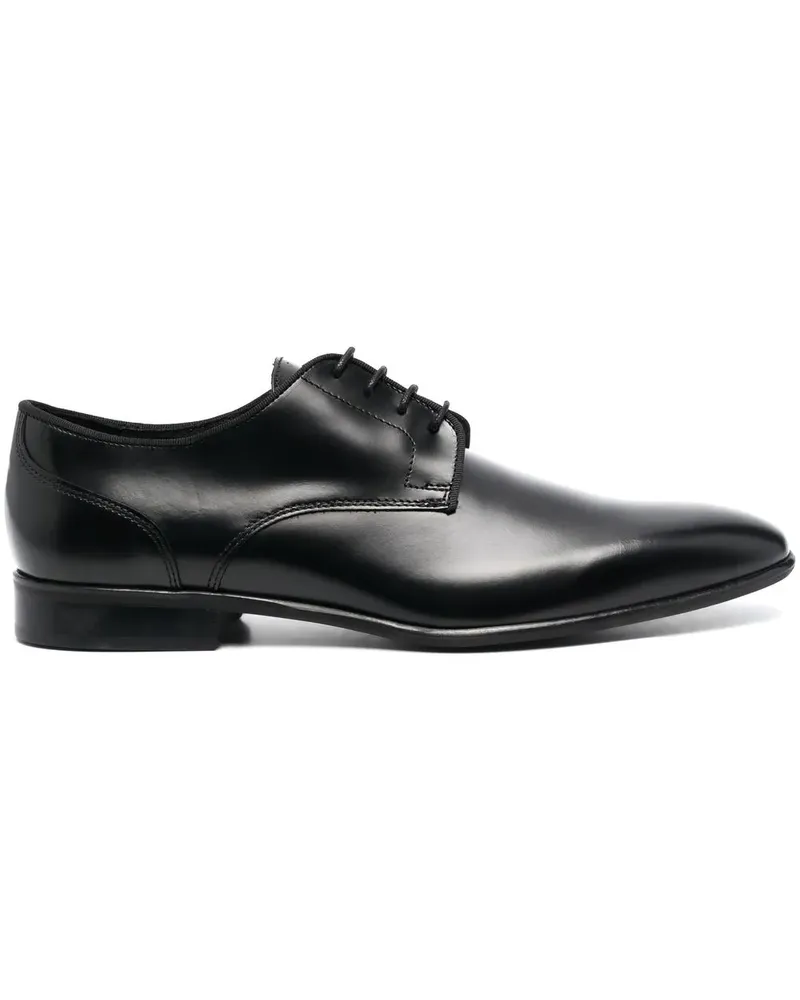 Corneliani Derby-Schuhe mit mandelförmiger Kappe - Schwarz Schwarz
