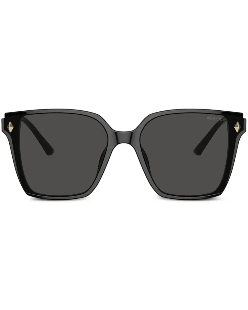 Jimmy Choo Sonnenbrille mit Butterfly-Gestell - Schwarz Schwarz
