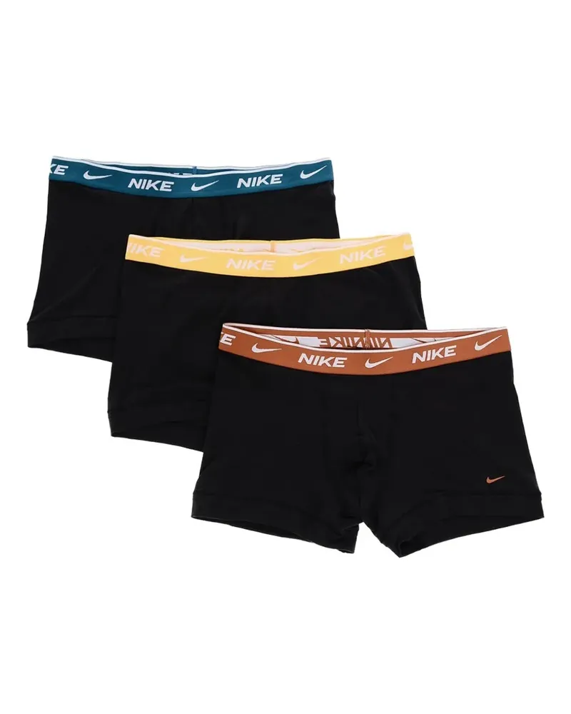 Nike Boxershorts mit Logo-Bund (2er-Set) - Schwarz Schwarz