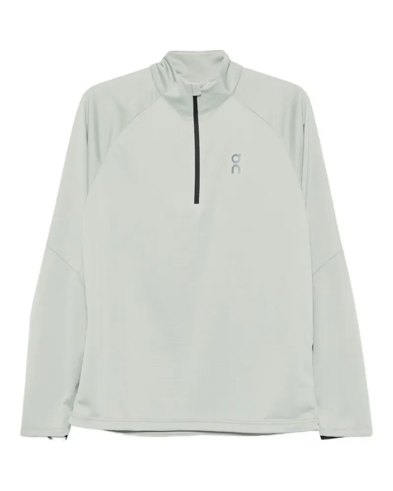 ON Climate Langarmshirt mit kurzem Reißverschluss - Grün Grün
