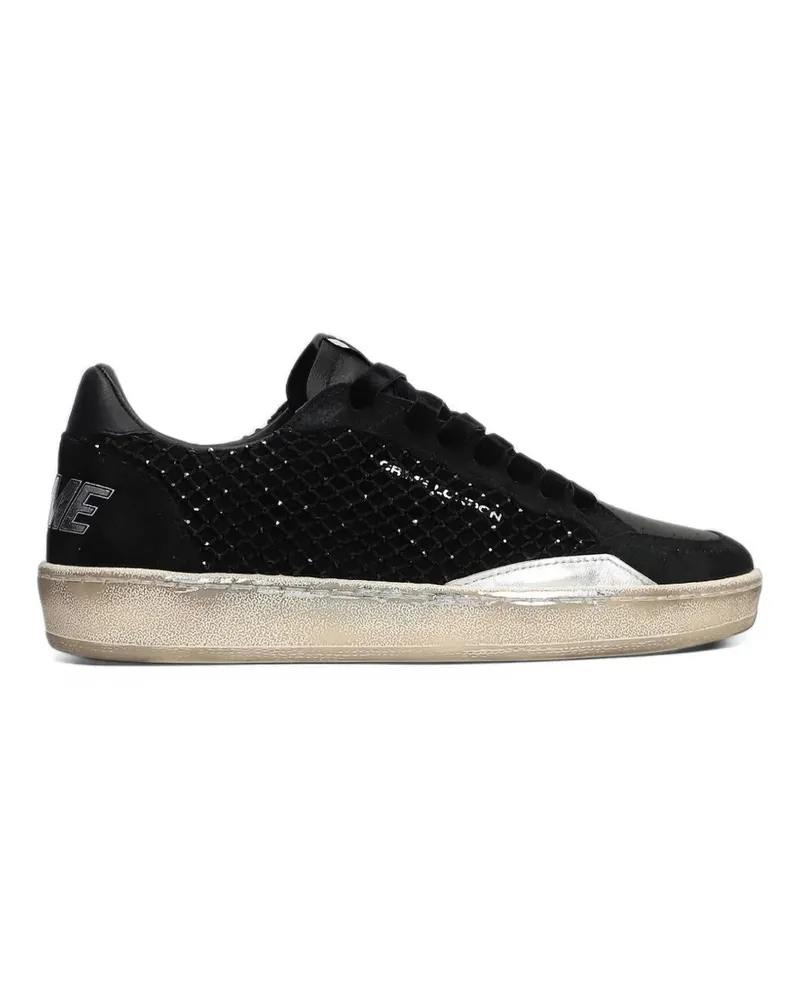 Crime Chelsea Ledersneakers mit Nieten - Schwarz Schwarz
