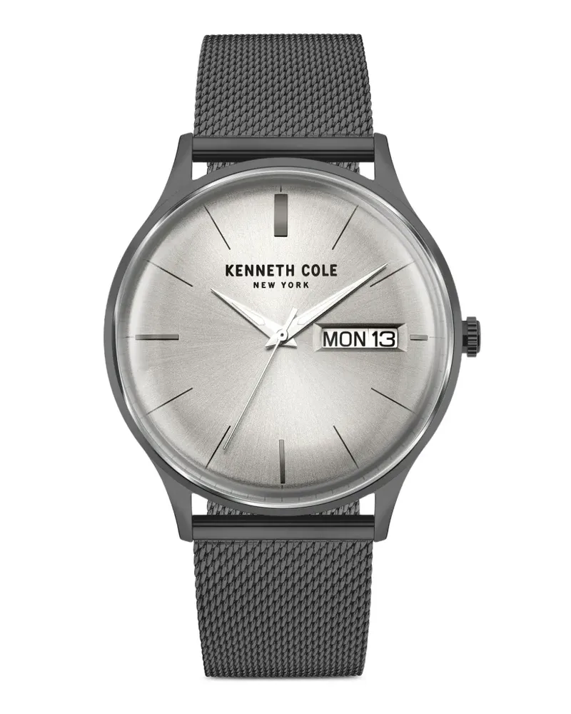 Kenneth Cole Armbanduhr mit Logo-Detail 43mm - Silber Silber