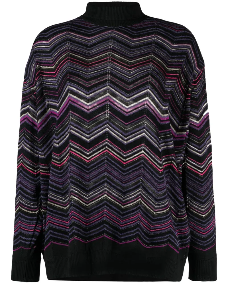 Missoni Pullover mit Zickzackmuster - Schwarz Schwarz