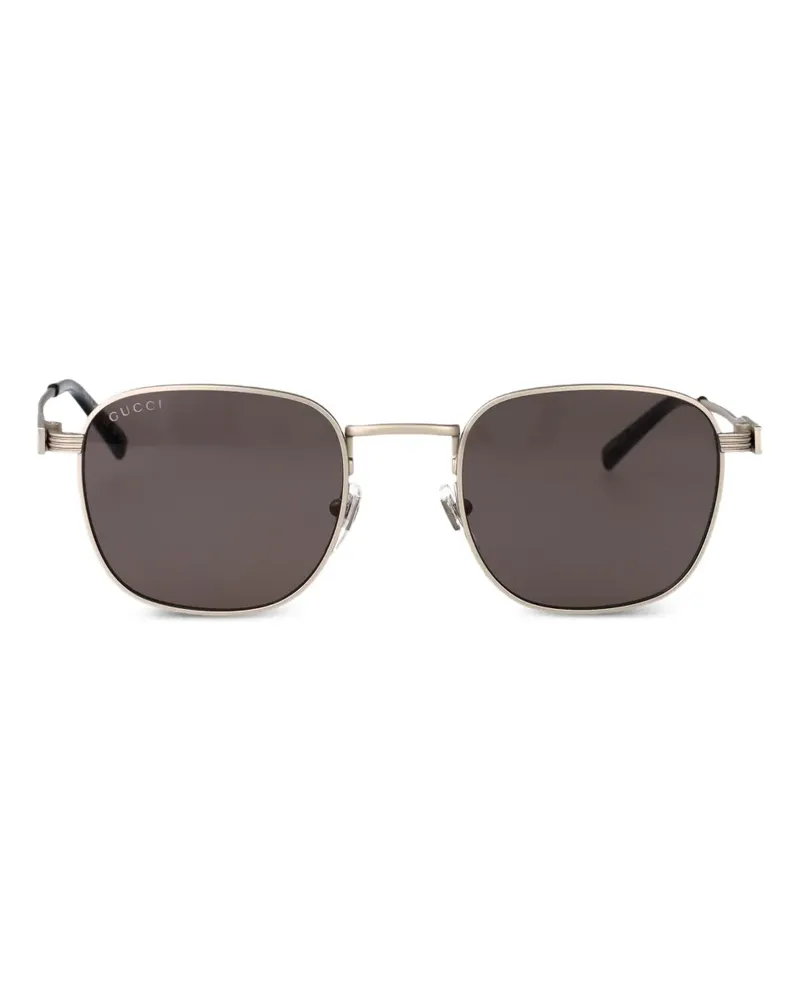 Gucci Sonnenbrille mit eckigem Gestell - Gold Gold