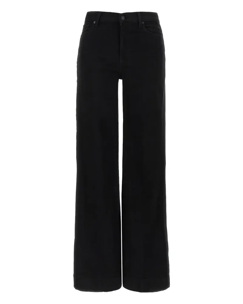 7 for all mankind Jeans mit weitem Bein - Schwarz Schwarz