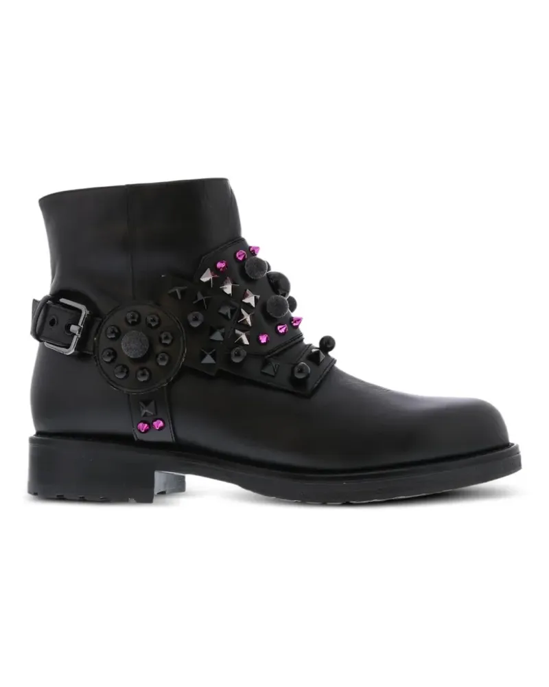 Albano Stiefeletten mit Nieten - Schwarz Schwarz