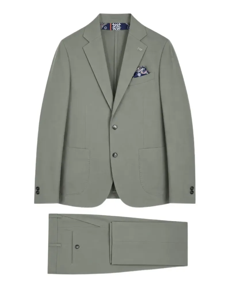 BOB single-breasted notched-lapel suit - Grün Grün