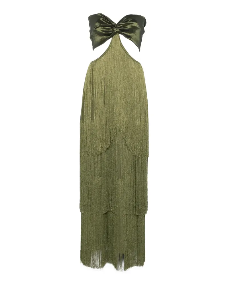 BLESS bow-detail maxi dress - Grün Grün