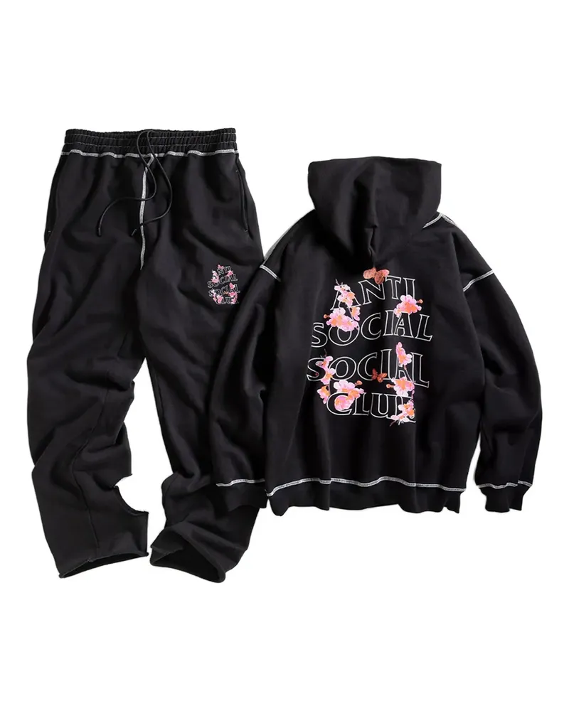 Anti Social Social Club contrast-stitch track pants - Schwarz Schwarz