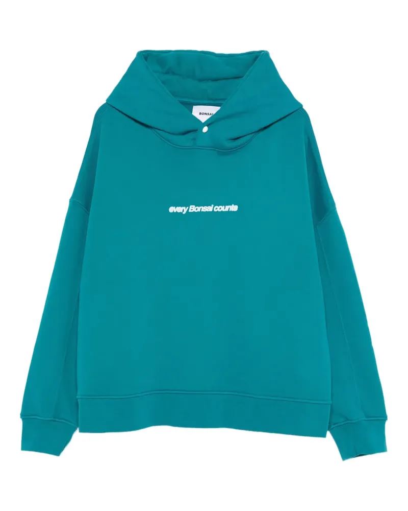 BONSAI Hoodie mit tiefen Schultern - Grün Grün