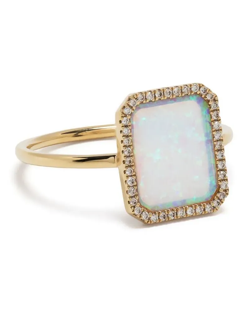 PERSEE 18kt Gelbgoldring mit Diamanten Gold