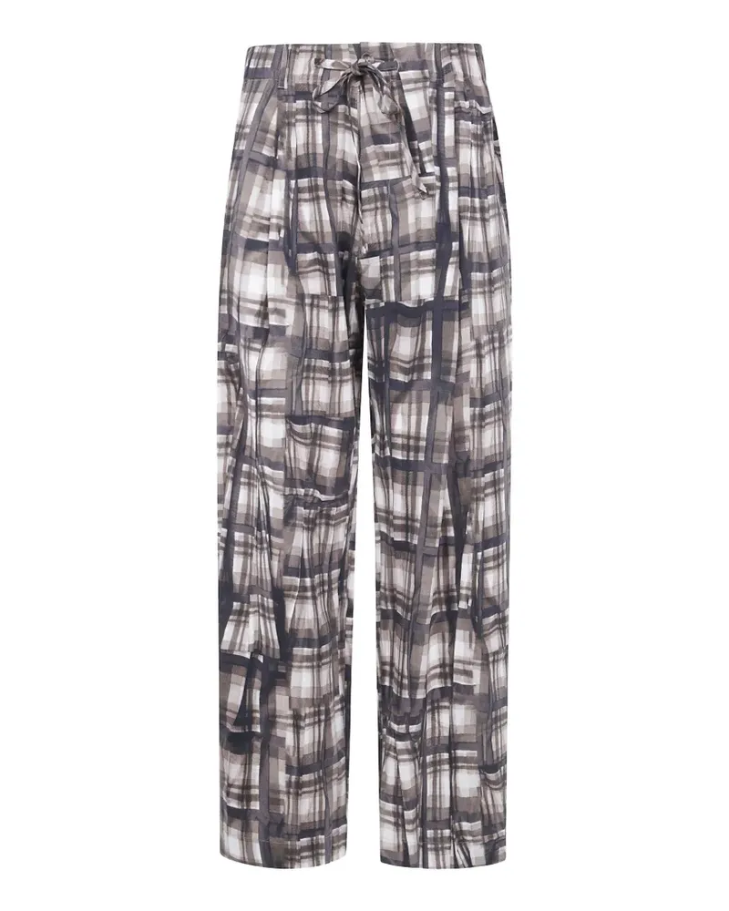 Pierre-Louis Mascia Karierte Straight-Leg-Hose - Grau Grau