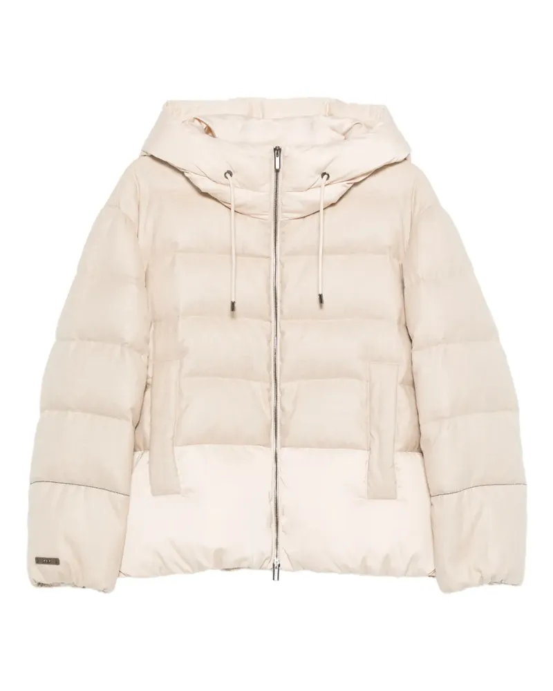 Peserico Gesteppte Kapuzenjacke - Rosa Rosa