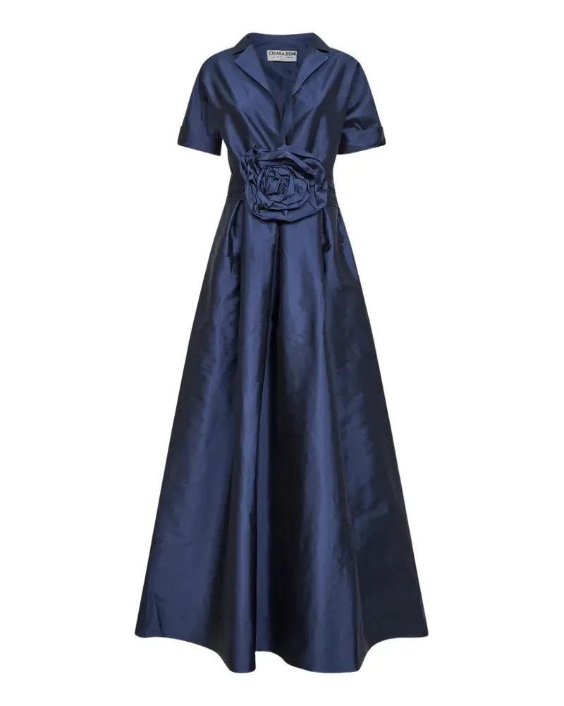 Chiara Boni floral-detailed maxi dress - Blau Blau