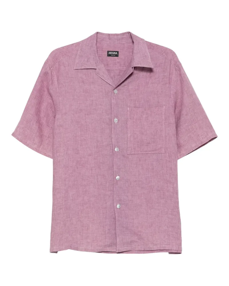 Ermenegildo Zegna Hemd mit Camp-Kragen - Violett Violett