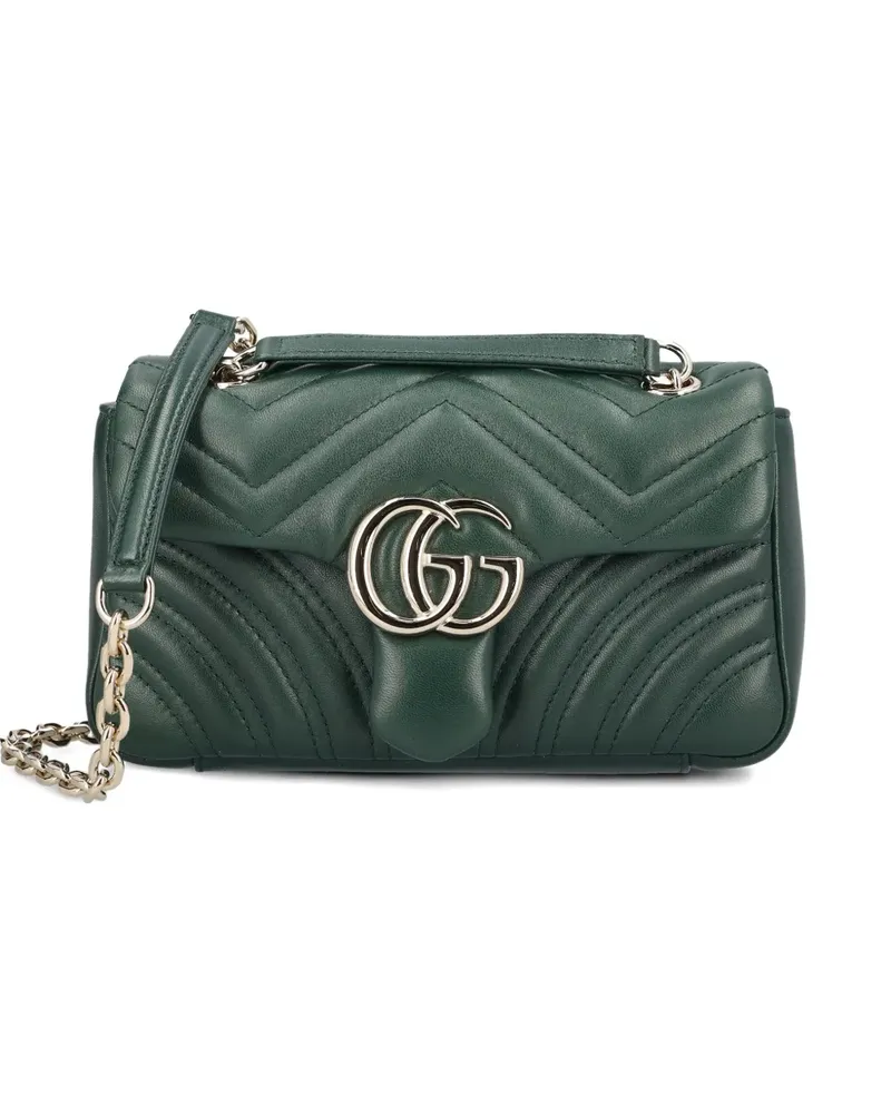 Gucci Kleine GG Marmont Schultertasche - Grün Grün