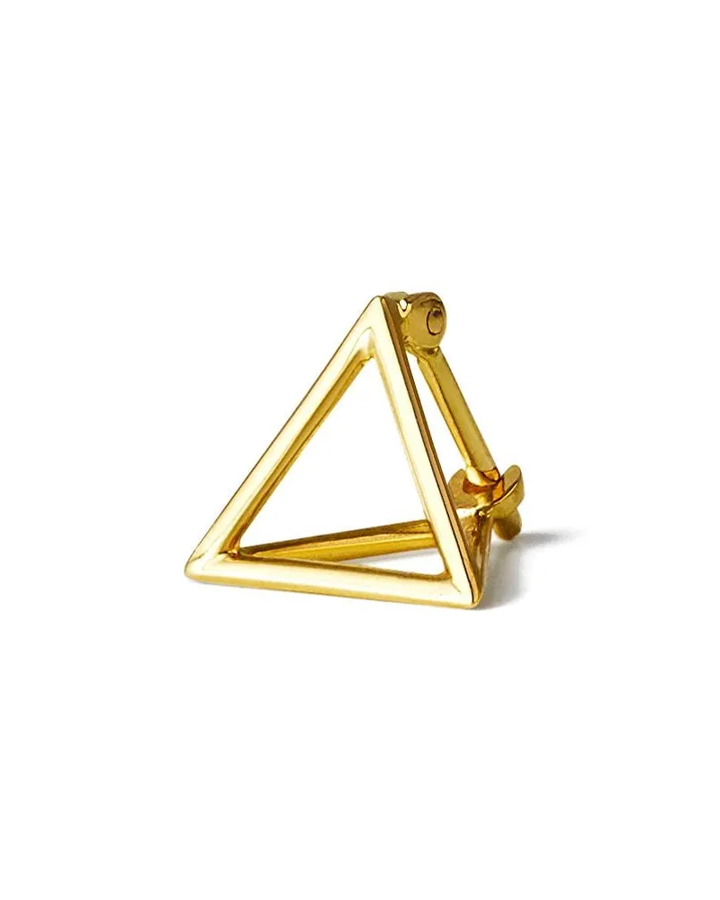 SHIHARA Dreieckiger Ohrring 10 - Metallic Metallic