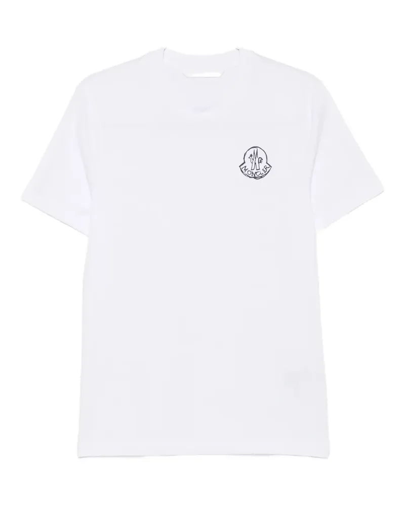 Moncler logo-print T-shirt - Weiß Weiß