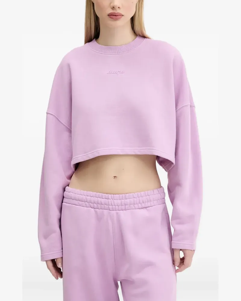 HUGO BOSS Cropped-T-Shirt mit Logo - Rosa Rosa