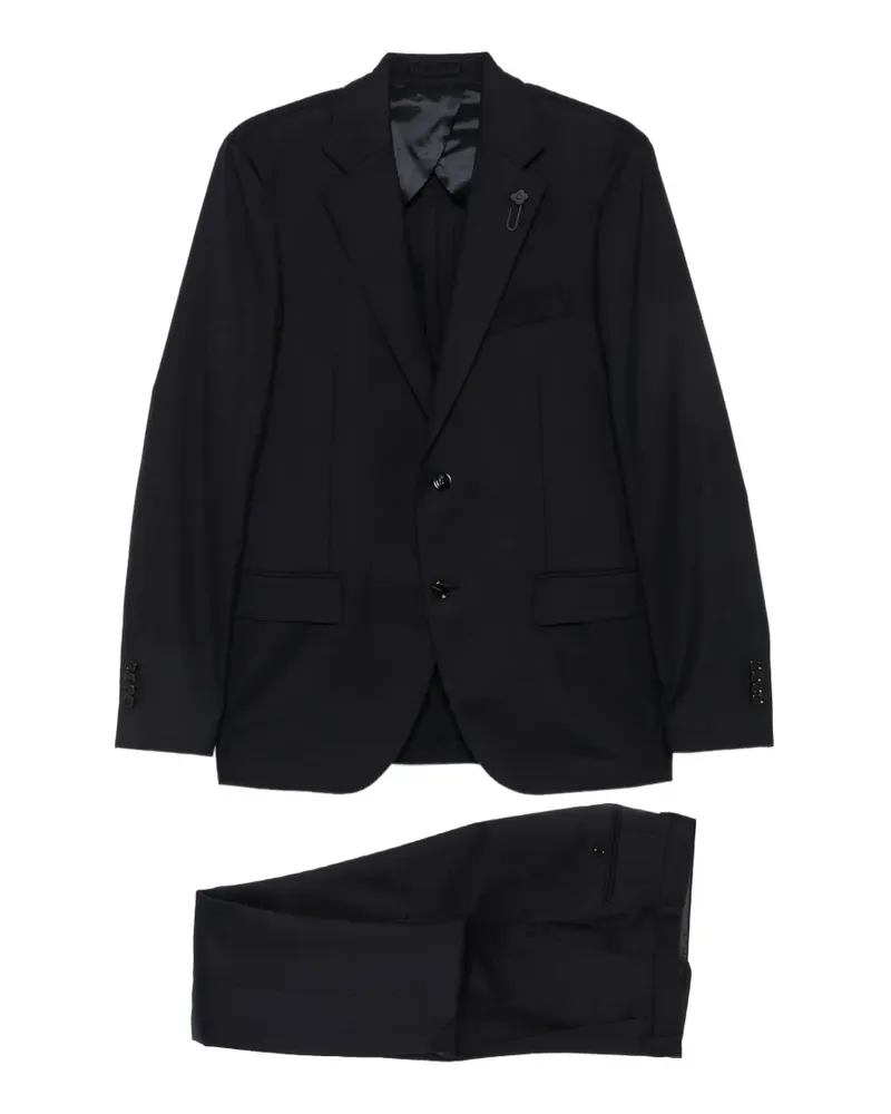 LARDINI Anzug mit fallendem Revers - Blau Blau