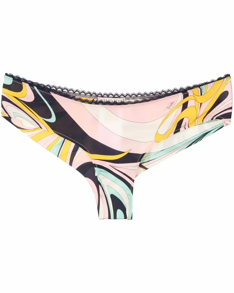 Emilio Pucci Slip mit grafischem Print - Rosa Rosa
