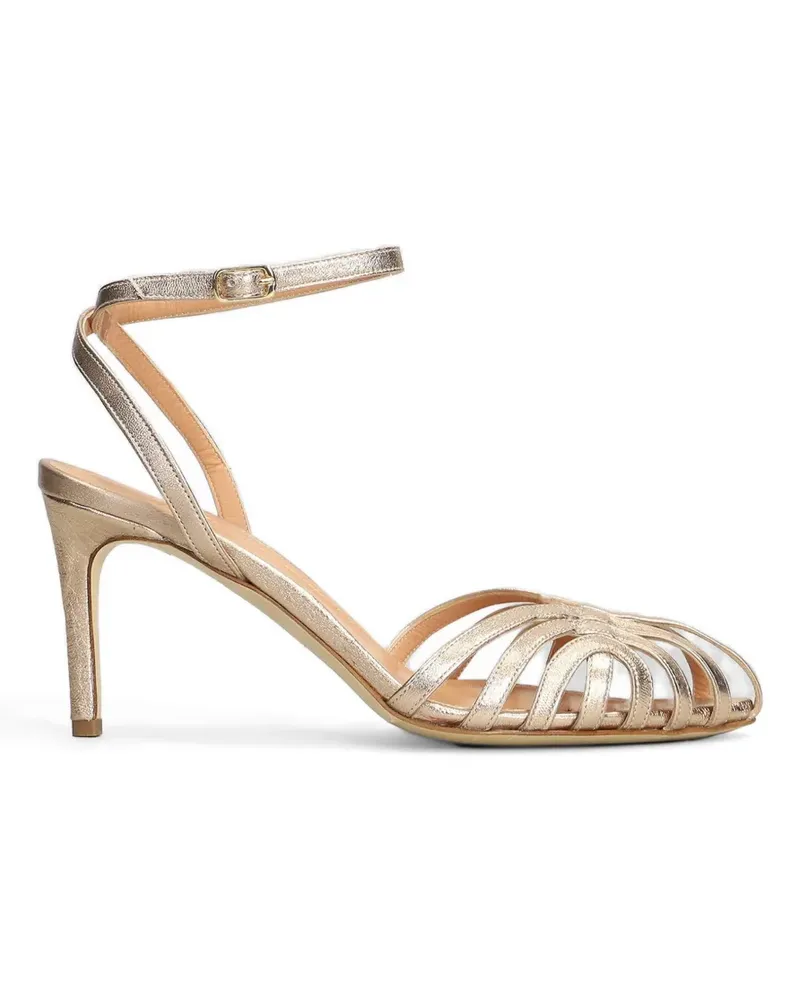 The Seller caged heeled sandals - Gold Gold