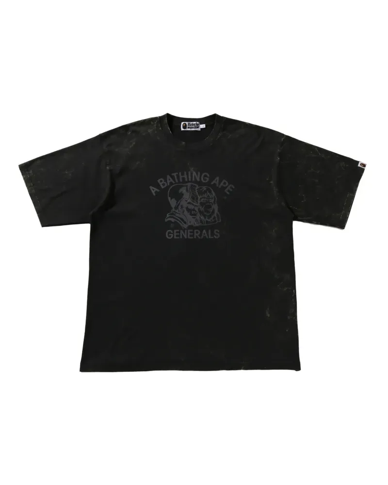 BAPE T-Shirt mit grafischem Print - Schwarz Schwarz