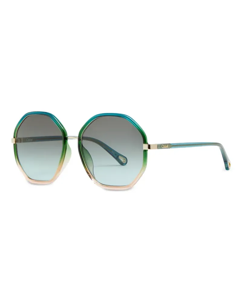 Chloé Franky Brille mit geometrischem Gestell - Blau Blau