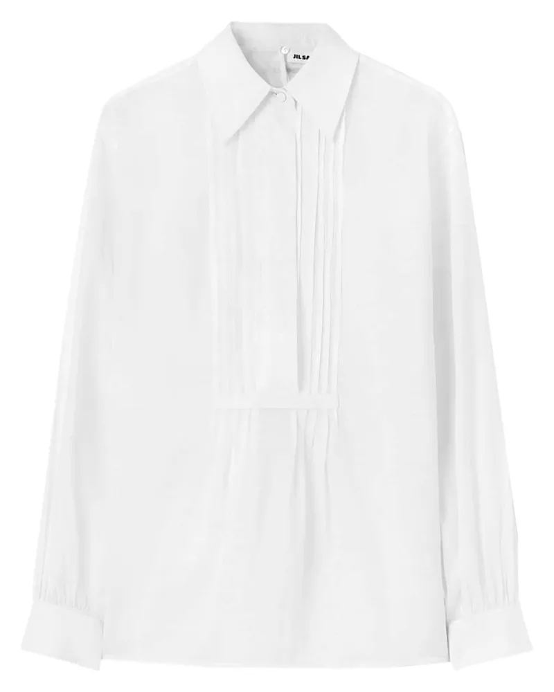 Jil Sander Hemd mit Falten - Weiß Weiß