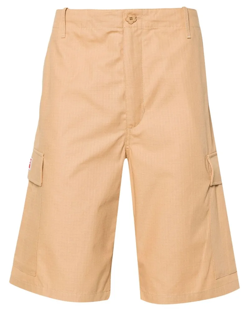 Kenzo Halbhohe Cargo-Shorts aus Ripstop - Braun Braun