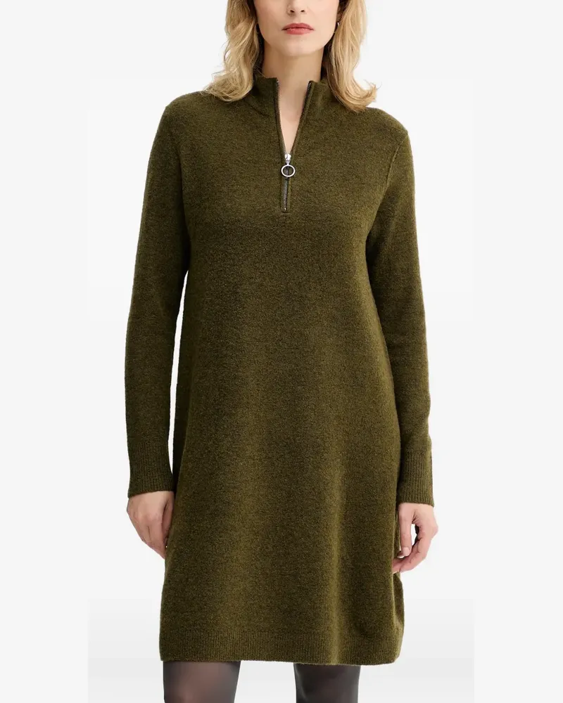 Marc O'Polo zip-neck mini dress - Grün Grün