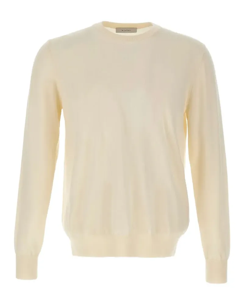 Diktat ribbed-trim wool sweater - Nude Nude