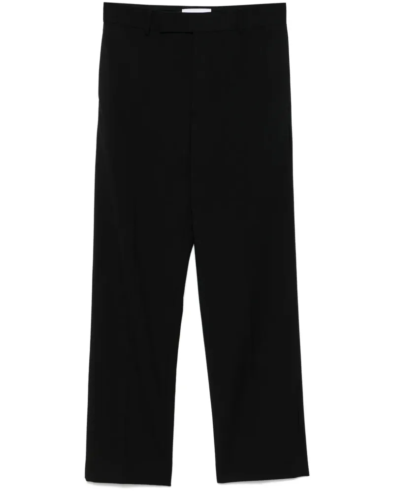 Marine Serre Twill-Hose mit Bundfalten - Schwarz Schwarz