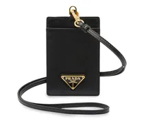 Mini-Tasche mit Logo-Schild - Schwarz
