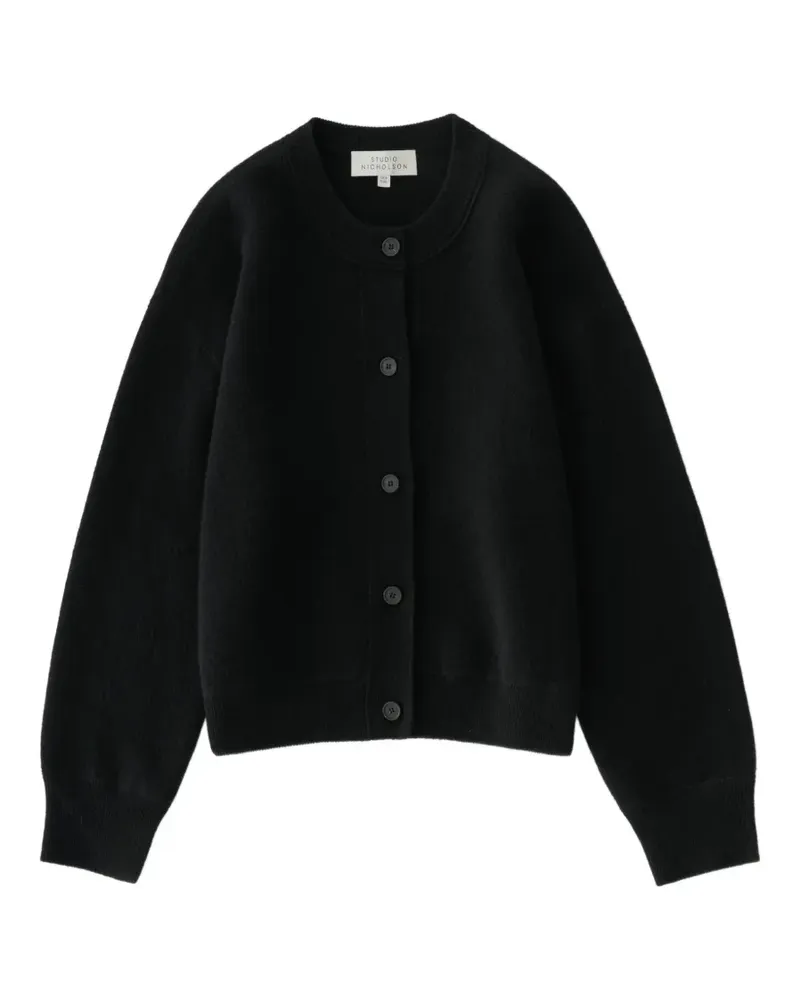 Studio Nicholson Arvine Cardigan mit Knöpfen - Schwarz Schwarz