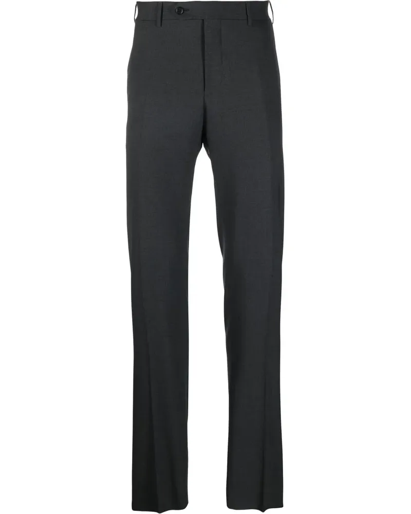 Canali Hose mit geradem Bein - Grau Grau