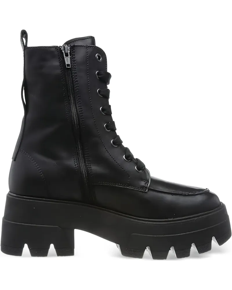 Marc O'Polo Schnürstiefel mit Plateau - Schwarz Schwarz
