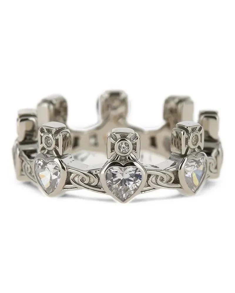 Vivienne Westwood Renatta crown ring - Silber Silber