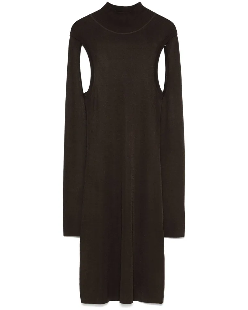 Helmut Lang Air Midikleid - Braun Braun